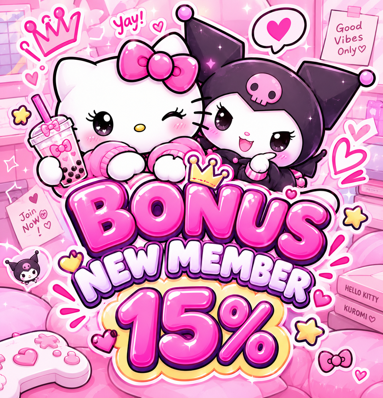 Bonus New Member 15%